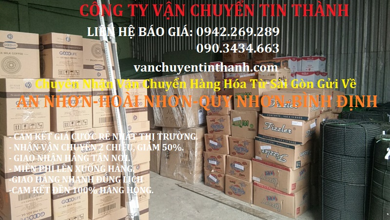 Hàng hóa chuyển đi Quy Nhơn - Bình Định