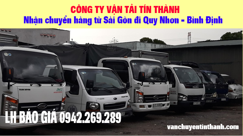 Liên hệ chành xe vận chuyển hàng đi Quy Nhơn Bình Định từ Sài Gòn của Vận chuyển Tín Thành